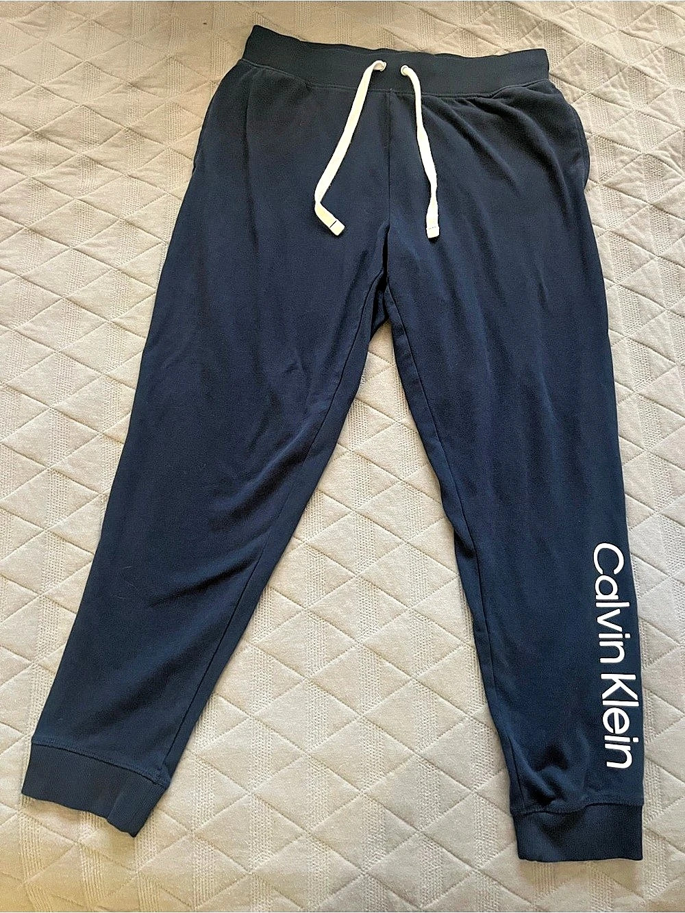 Calvin Klein Sleepwear Jogger Pants in Blue Size Large